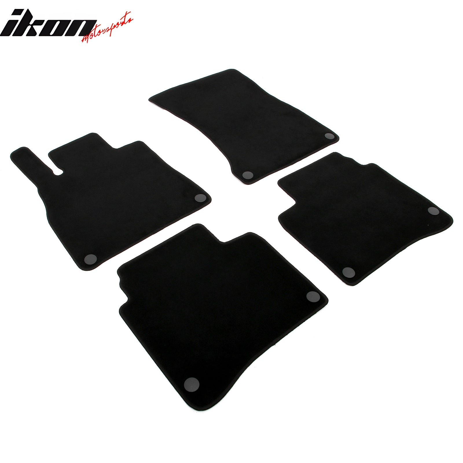 Fits 14-20 Benz S-Class W222 Sedan Anti-Slip Floor Mats Carpets Nylon 4PCS Black
