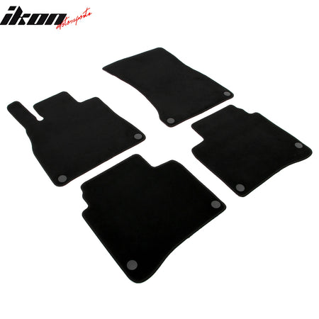 Fits 14-20 Benz S-Class W222 Sedan Anti-Slip Floor Mats Carpets Nylon 4PCS Black