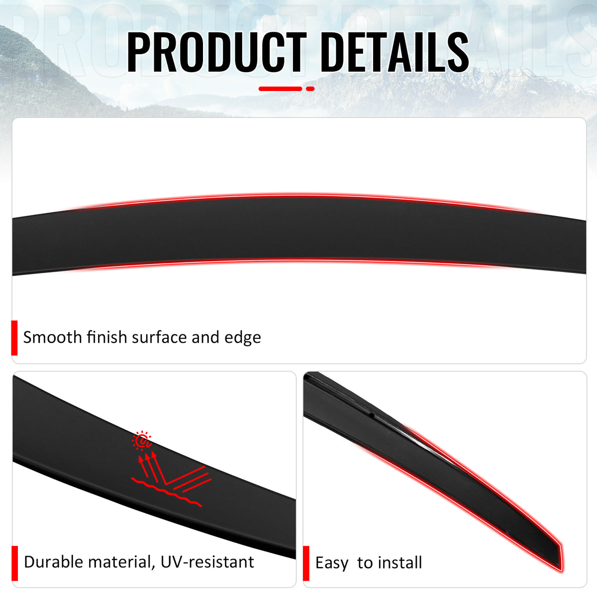 Fits 14-20 Benz W222 S-Class Sedan AMG Style Rear Trunk Spoiler Wing Matte Black