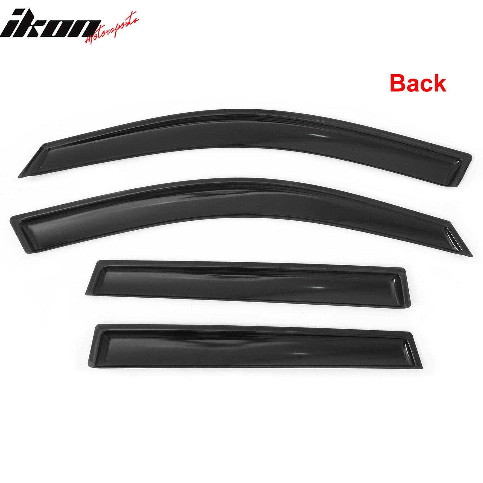 Fits 14-21 Mitsubishi Outlander Window Visors In-Channel Rain Guard Deflector