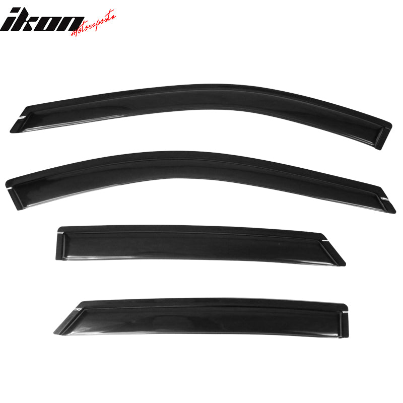 For 2016-2021 Chevy Malibu Dark Smoke Window Visors Sun Rain Guards For 2016-2021 Chevy Malibu Dark Smoke Window Visors Sun Rain Guards