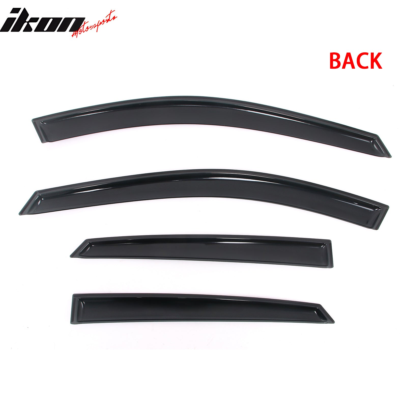 Fits 14-20 Chevrolet Impala Window Visors Acrylic In-Channel Rain Shade 4PCS Set
