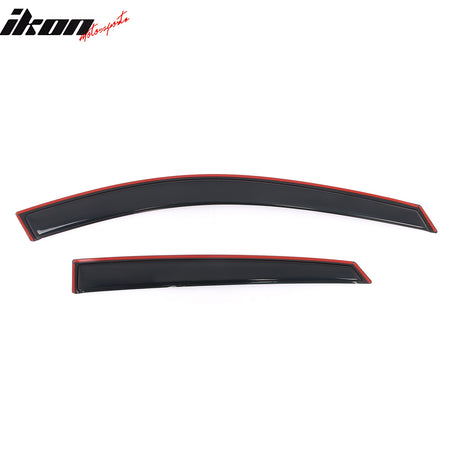 Fits 14-20 Chevrolet Impala Window Visors Acrylic In-Channel Rain Shade 4PCS Set