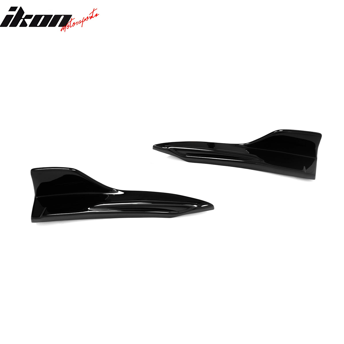 Fits 14-20 Lexus IS Sedan Artisan Style Rear Bumper Aprons Spat Gloss Black PP