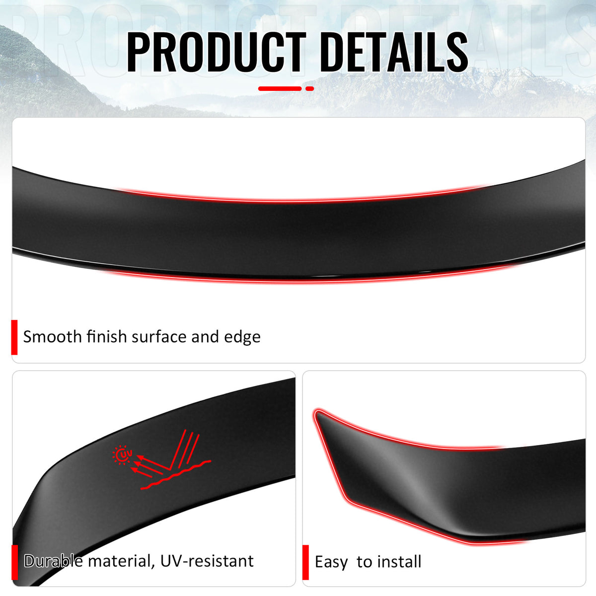 Fits 14-20 IS200t IS250 IS300 IS350 4DR Trunk Spoiler Matte Black AR Style ABS