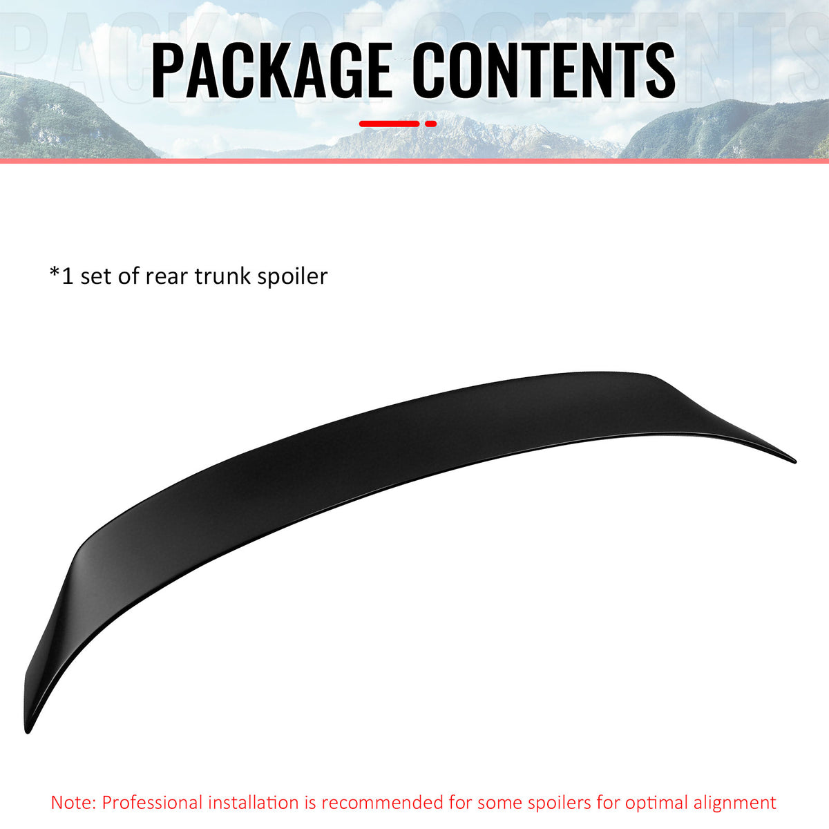 Fits 14-20 IS200t IS250 IS300 IS350 4DR Trunk Spoiler Matte Black AR Style ABS