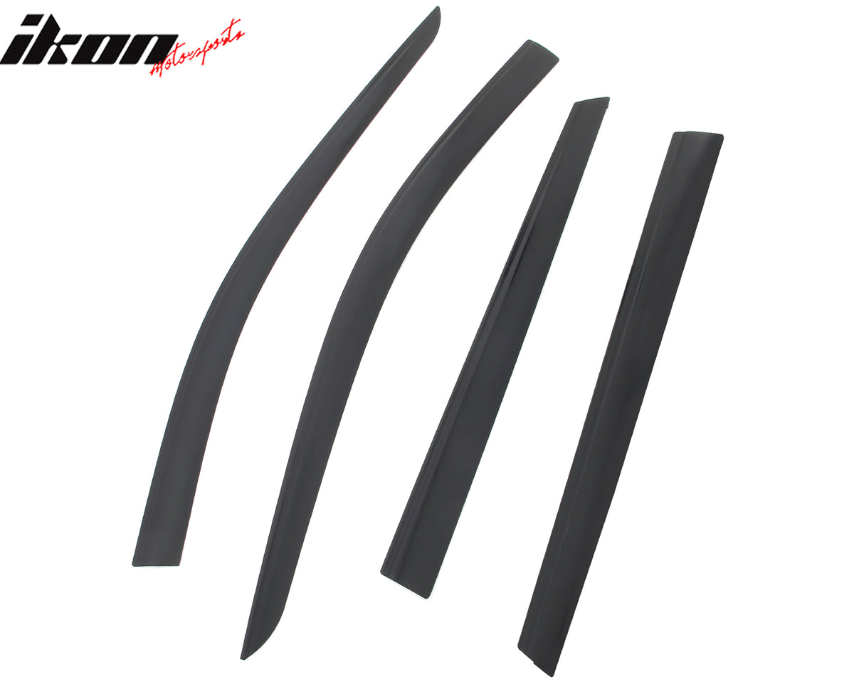 Fits 14-20 Nissan Rogue Low Profile Style Tape-On Window Visors Rain Deflectors