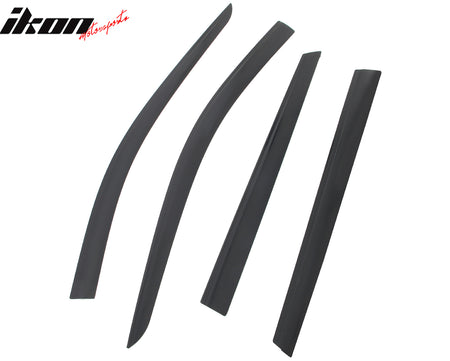 Fits 14-20 Nissan Rogue Low Profile Style Tape-On Window Visors Rain Deflectors