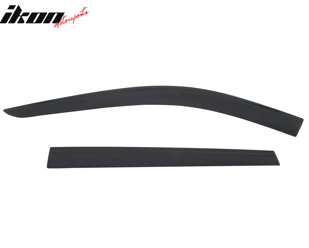 Fits 14-20 Nissan Rogue Low Profile Style Tape-On Window Visors Rain Deflectors