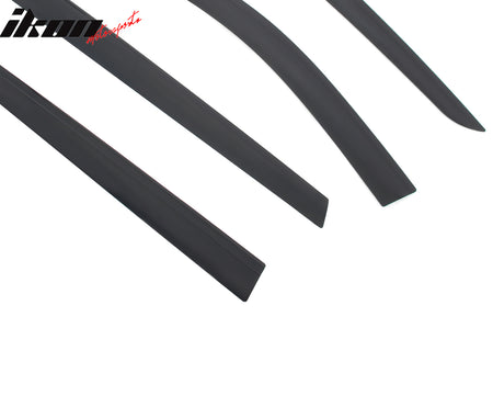 Fits 14-20 Nissan Rogue Low Profile Style Tape-On Window Visors Rain Deflectors