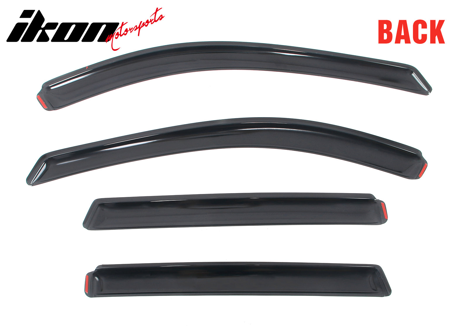 Fits 14-20 Nissan Rogue Acrylic Window Visors In Channel Rain Sun Deflectors Set