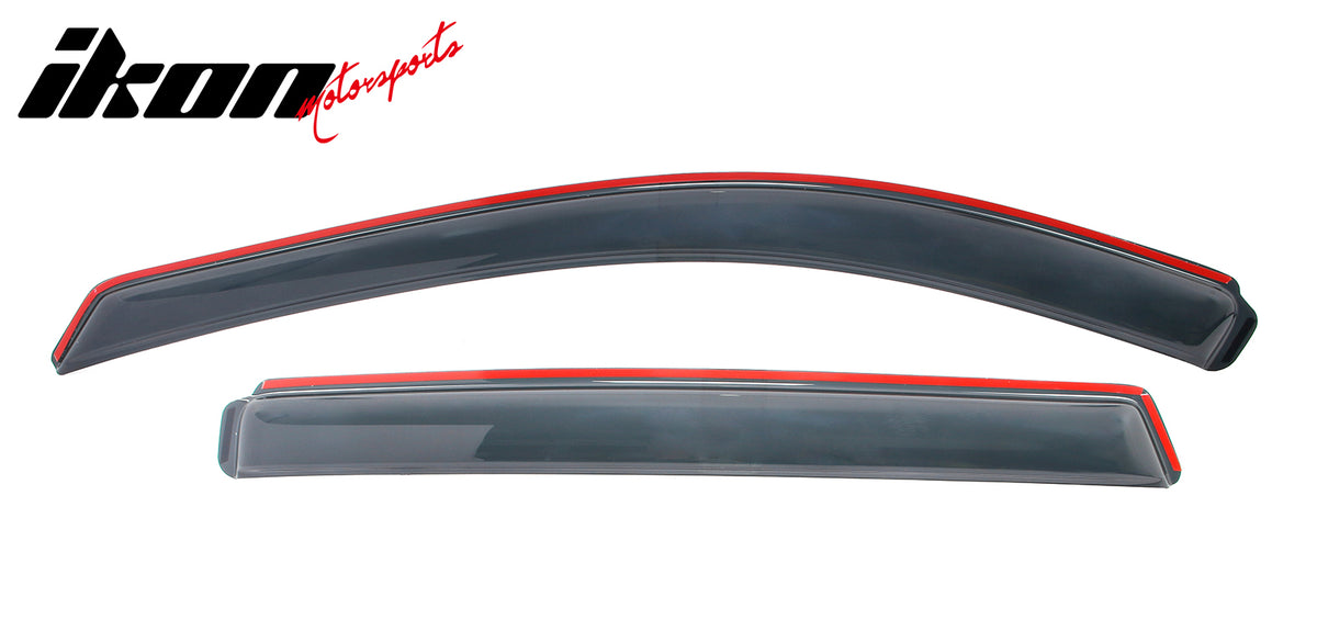 Fits 14-20 Nissan Rogue Acrylic Window Visors In Channel Rain Sun Deflectors Set