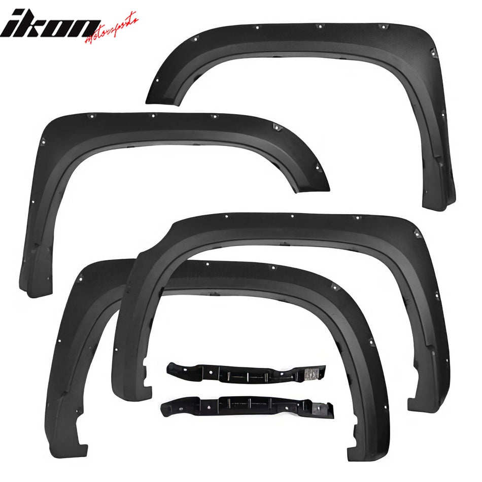 2014-2020 Toyota Tundra Pocket Rivet Bolt Style Wheel Fender Flare ABS