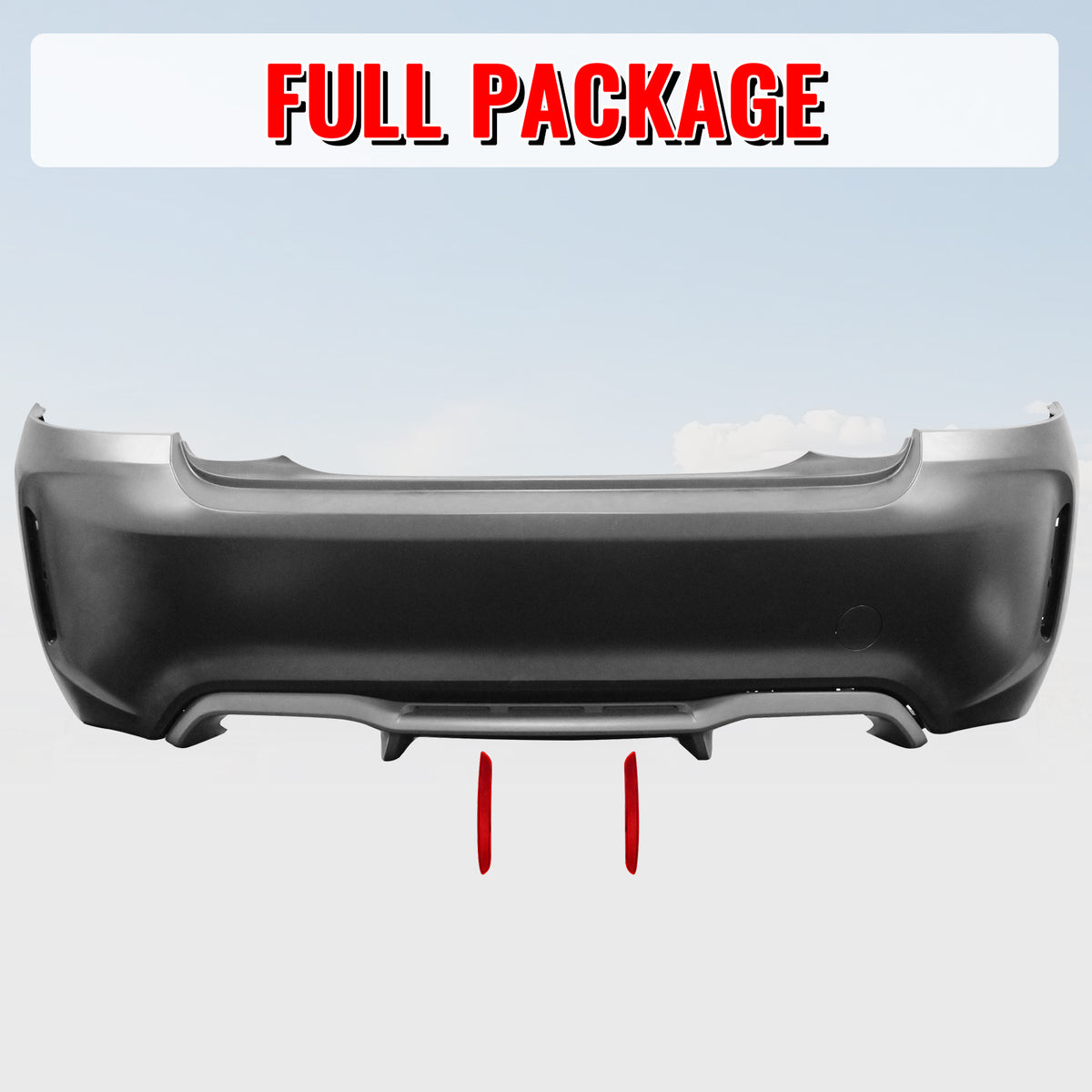 Fits 14-21 BMW F22 F23 2 Series M2 Style Rear Bumper Cover Replacement PP