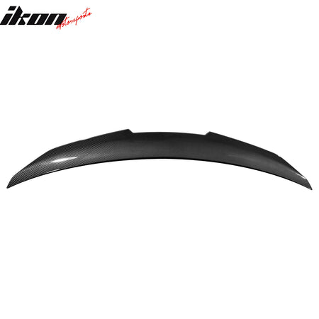IKON MOTORSPORTS, Trunk Spoiler Compatible with 2014-2021 BMW F22 2-Series Coupe & 2016-2021 F87 M2, PSM Style ABS Plastic Rear Trunk Lid Spoiler Wing Lip