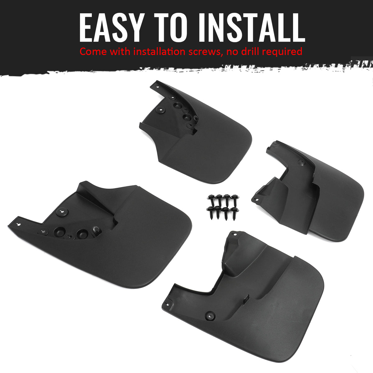 Fits 14-21 Toyota Tundra W/O Fender Flares Front Rear Mud Flaps Splash Guards PP