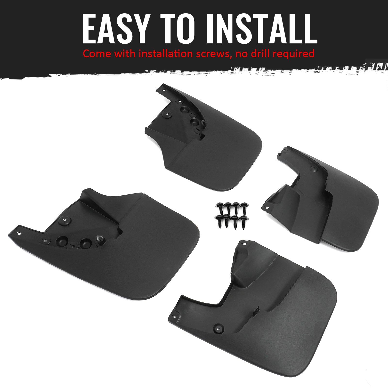 Fits 14-21 Toyota Tundra W/O Fender Flares Front Rear Mud Flaps Splash Guards PP