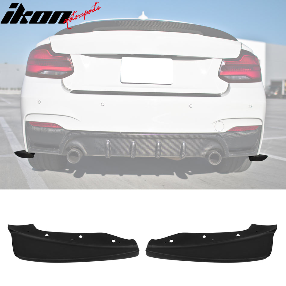 2014-2021 BMW F22 2-Series 2DR Rear Bumper Aprons Unpainted Valance