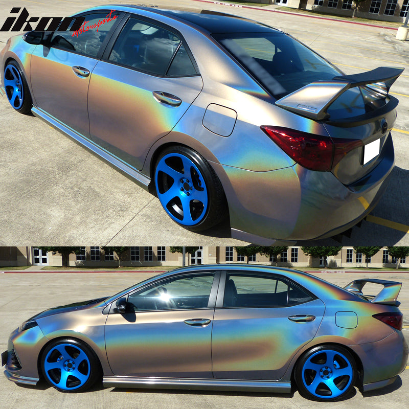 Fits 14-21 Toyota Corolla Mugen Style Rear Trunk Spoiler Wing Matte Black ABS