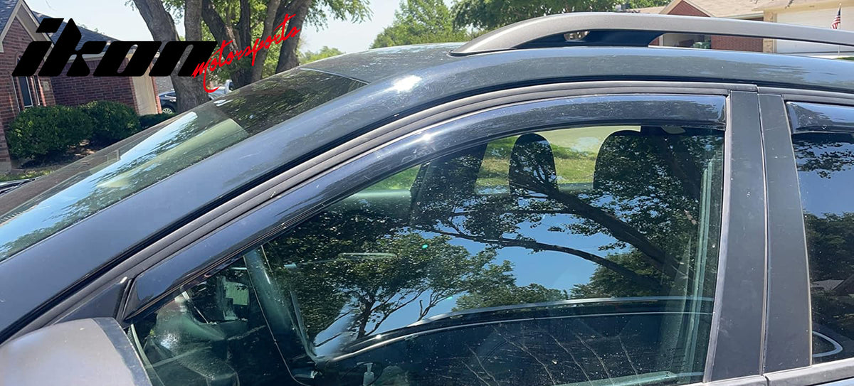 Fits 14-23 Jeep Cherokee In-channel Window Visor Acrylic Side Door Deflector 4PC