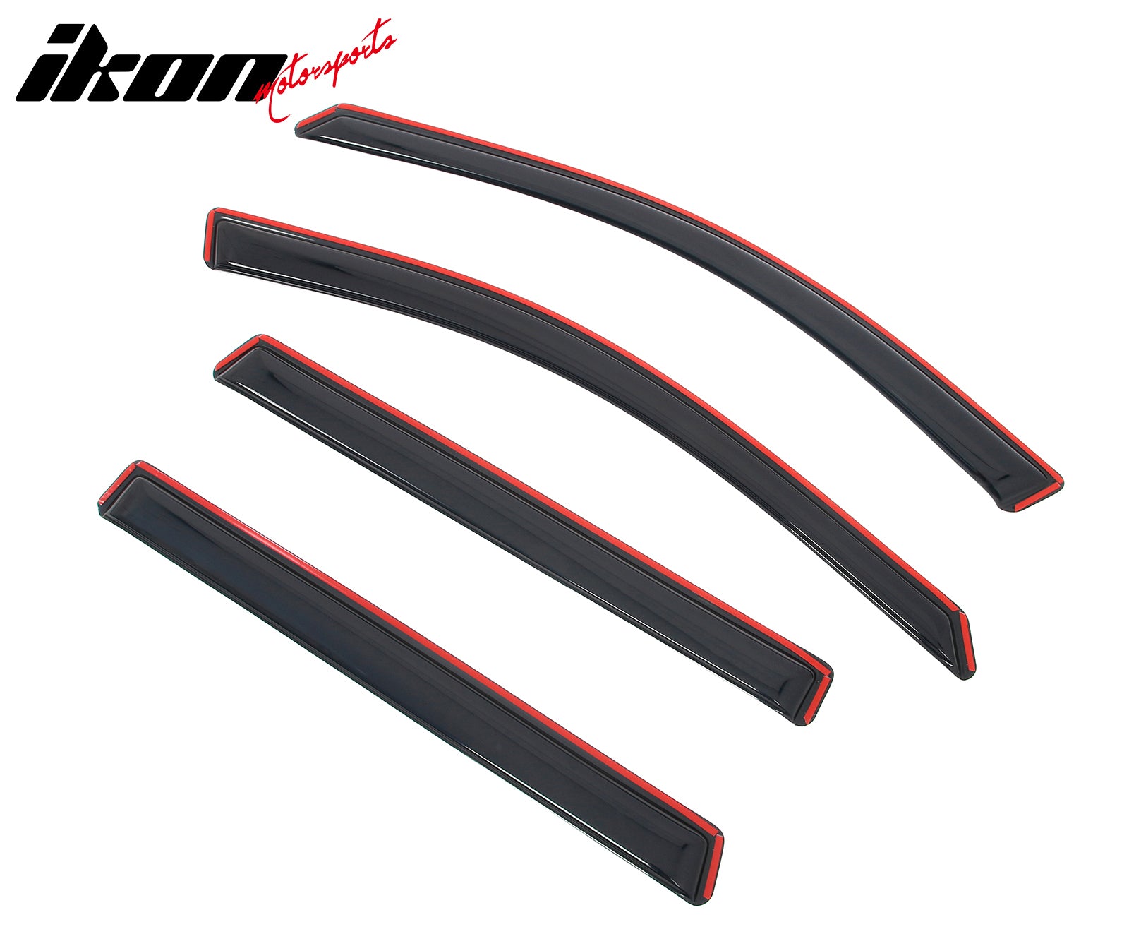 Fits 14-23 Jeep Cherokee In-channel Window Visor Acrylic Side Door Deflector 4PC