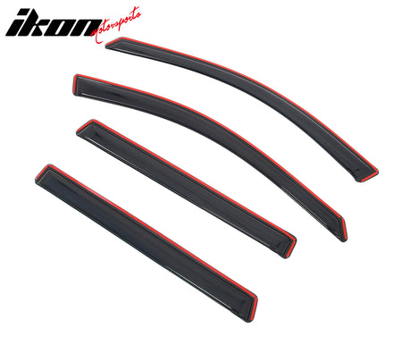 Fits 14-23 Jeep Cherokee In-channel Window Visor Acrylic Side Door Deflector 4PC