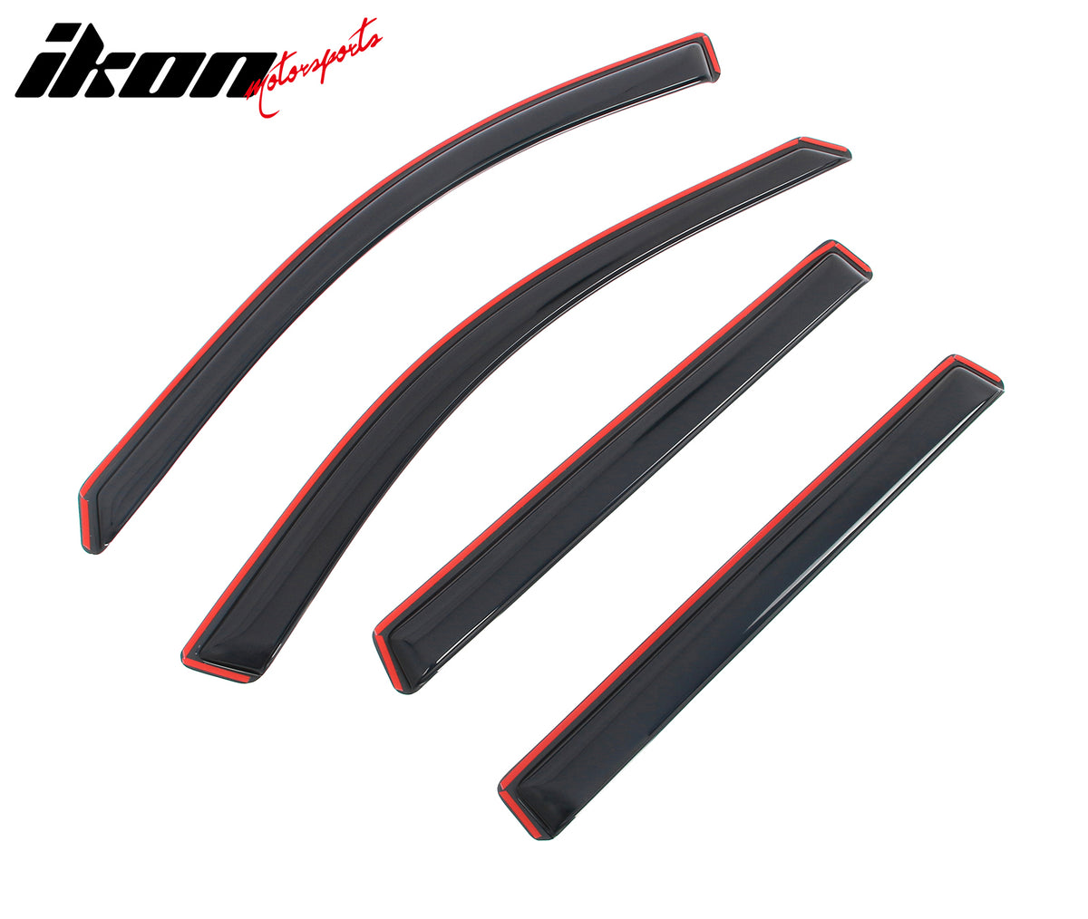 Fits 14-23 Jeep Cherokee In-channel Window Visor Acrylic Side Door Deflector 4PC