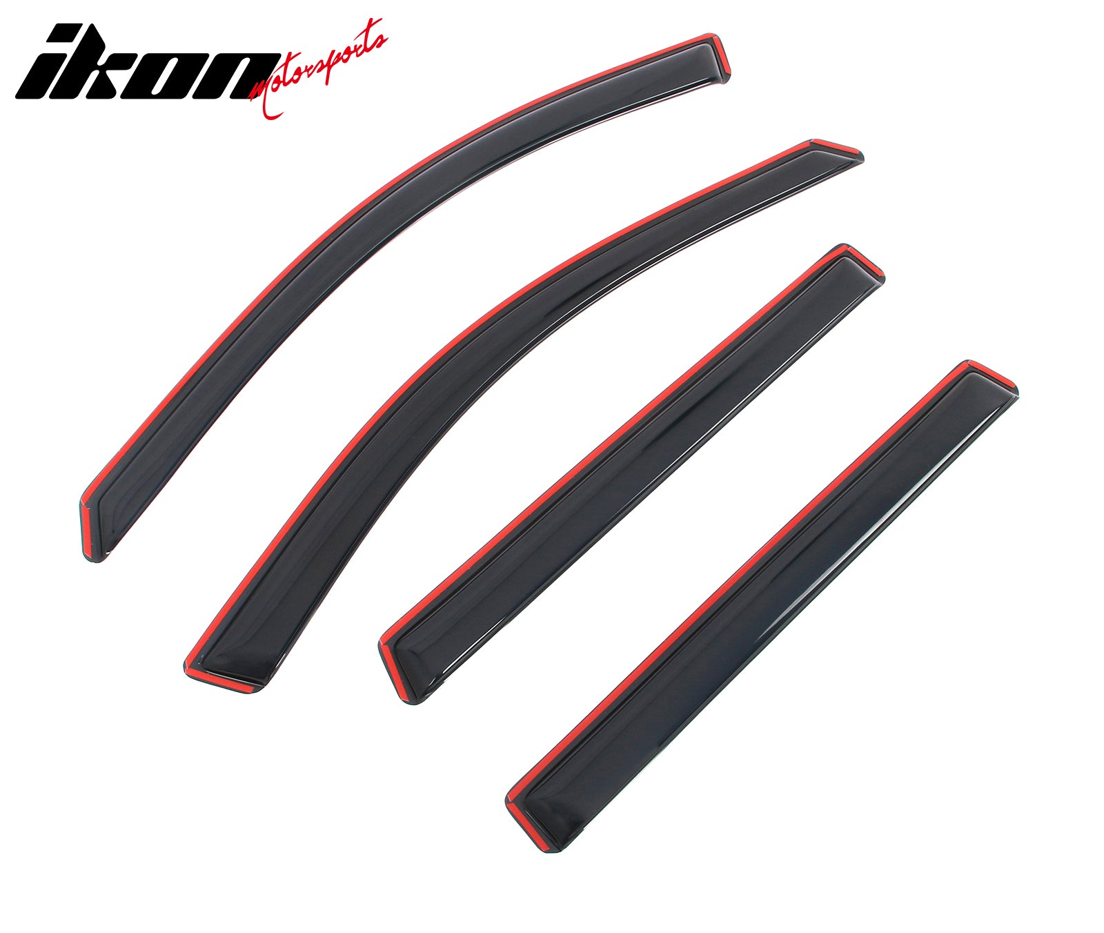 Fits 14-23 Jeep Cherokee In-channel Window Visor Acrylic Side Door Deflector 4PC