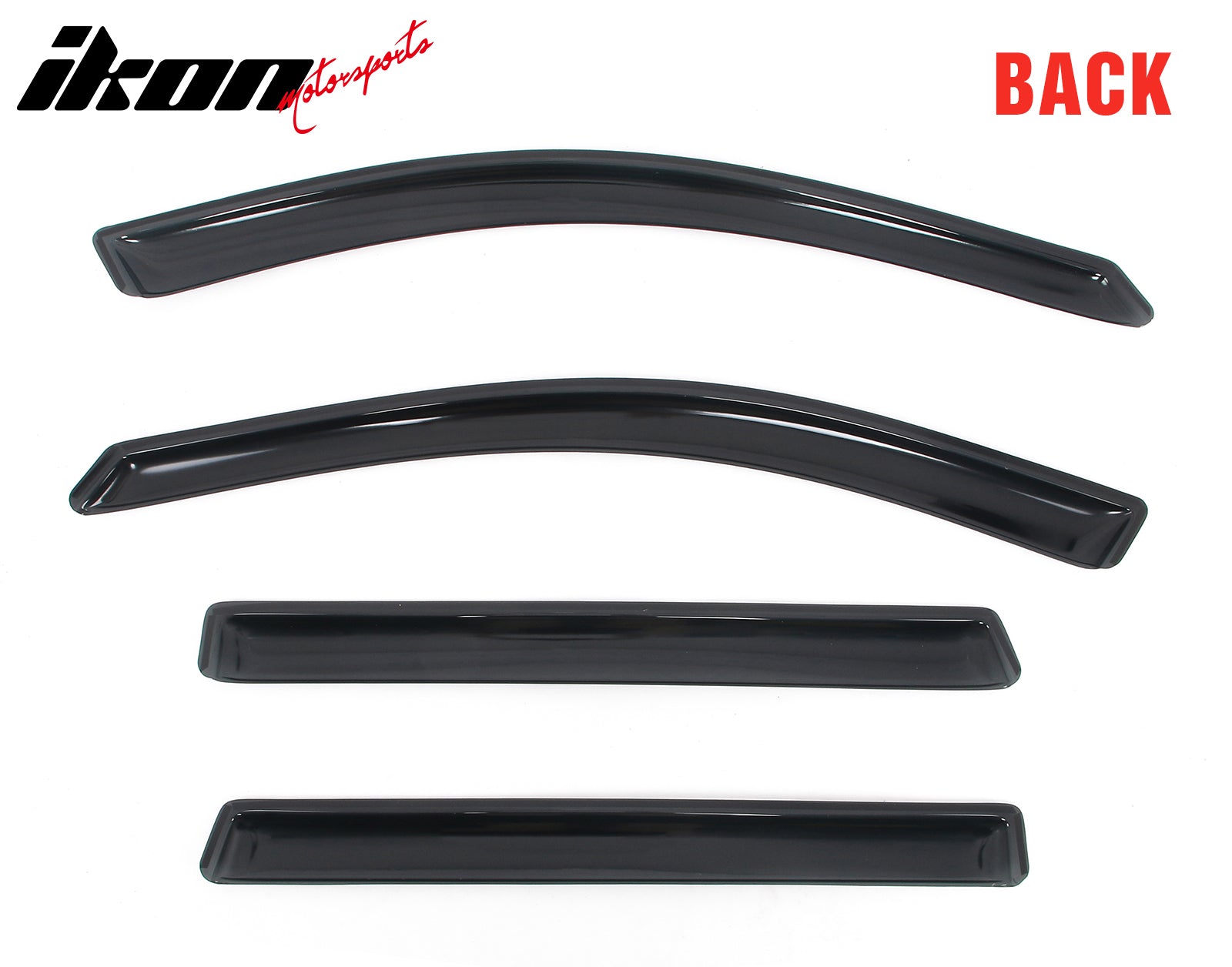 Fits 14-23 Jeep Cherokee In-channel Window Visor Acrylic Side Door Deflector 4PC