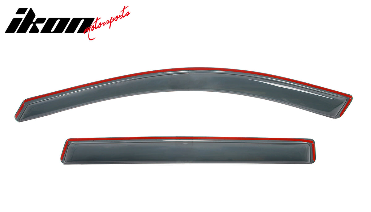 Fits 14-23 Jeep Cherokee In-channel Window Visor Acrylic Side Door Deflector 4PC