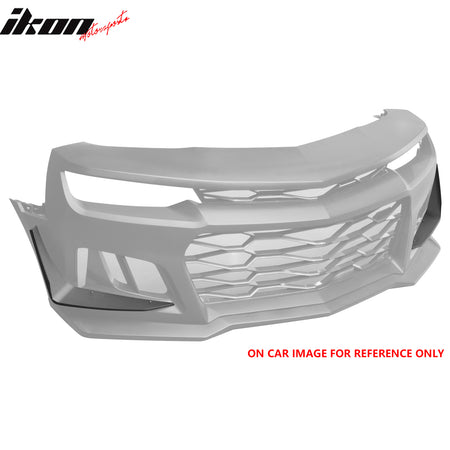 Fits 14-24 Chevrolet Camaro ZL1 Style Front Bumper Side Splitter Canards ABS 2PC