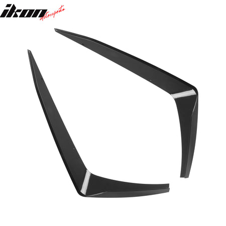 Fits 14-24 Chevrolet Camaro ZL1 Style Front Bumper Side Splitter Canards ABS 2PC