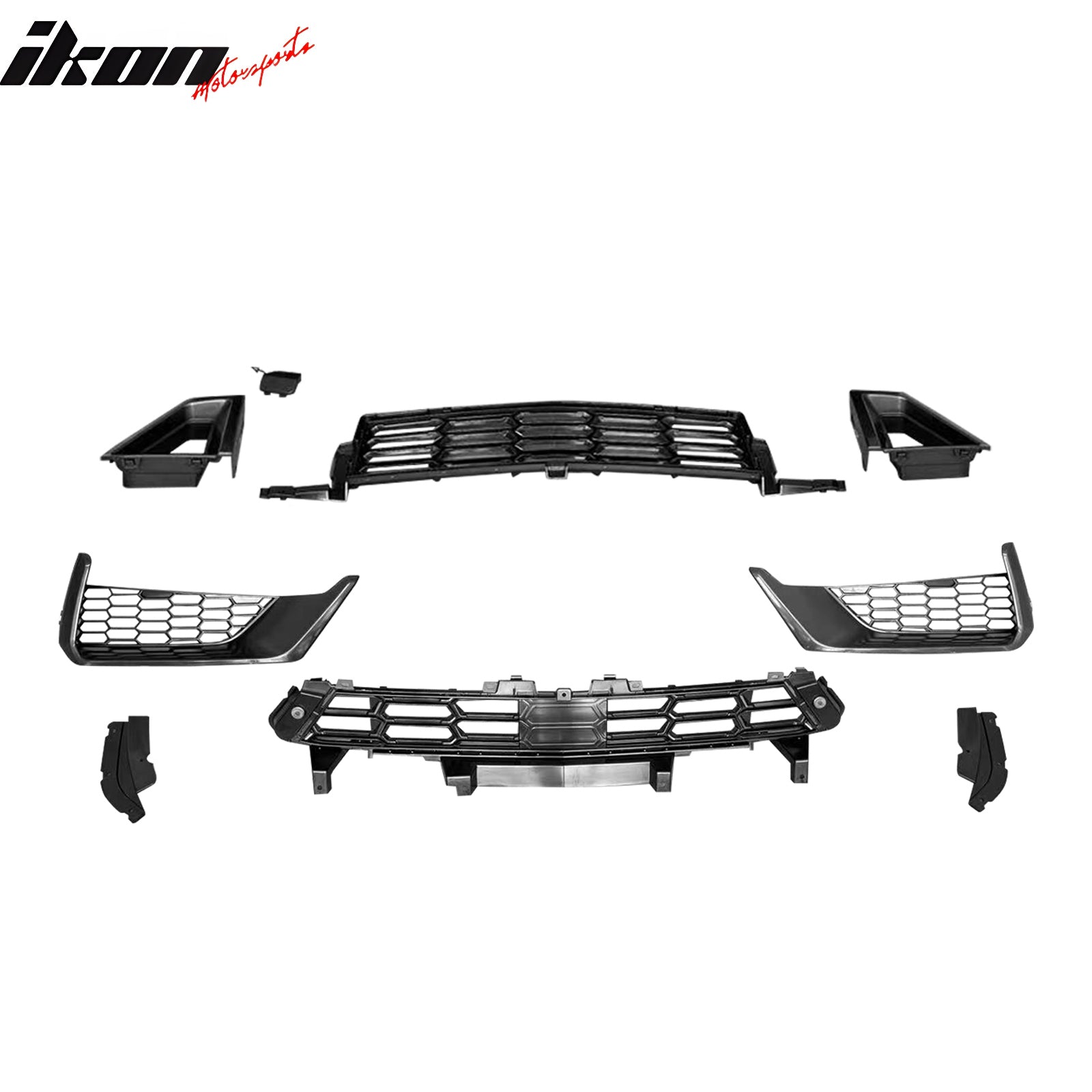 Fits 15-17 Ford Mustang Dark Horse Front Bumper Conversion Switchback Headlight