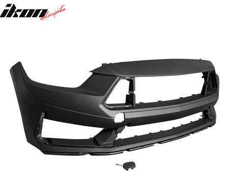 For 15-17 Ford Mustang 24+ Dark Horse Front Bumper Conversion W/Grille Headlight