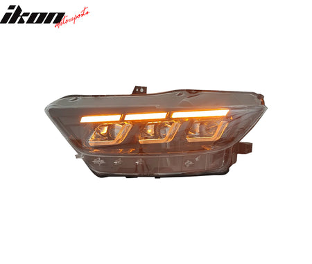 For 15-17 Ford Mustang 24+ Dark Horse Front Bumper Conversion W/Grille Headlight