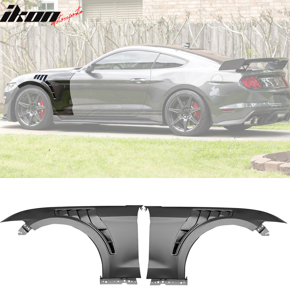 2015-2017 Ford Mustang GT500KR Style Front Fenders Aluminum Side Panel