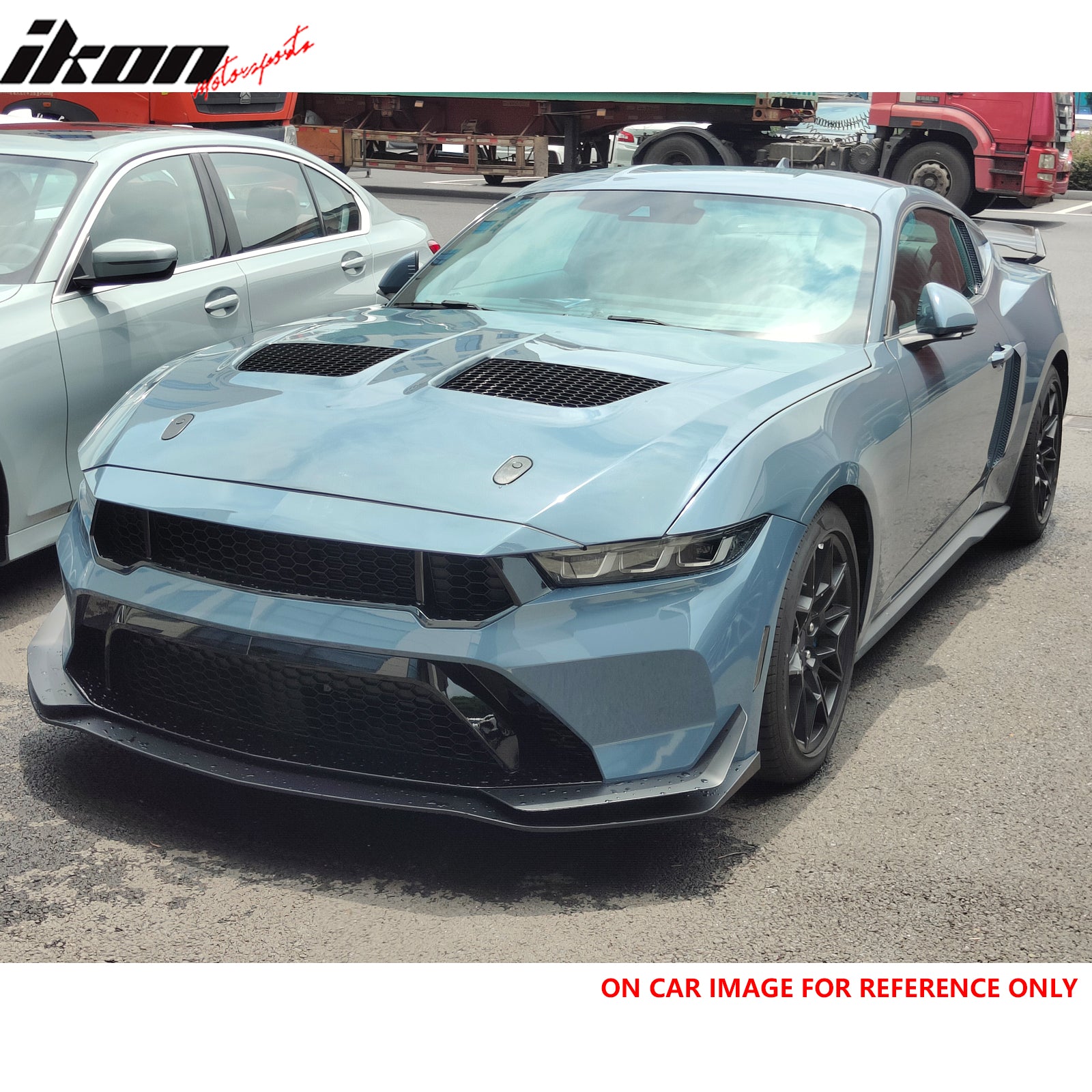 Fits 15-17 Ford Mustang V6/GT/GT350 GTD Style Front Hood Engine Bonnet Aluminum