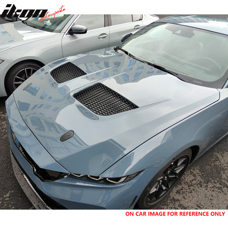 Fits 15-17 Ford Mustang V6/GT/GT350 GTD Style Front Hood Engine Bonnet Aluminum
