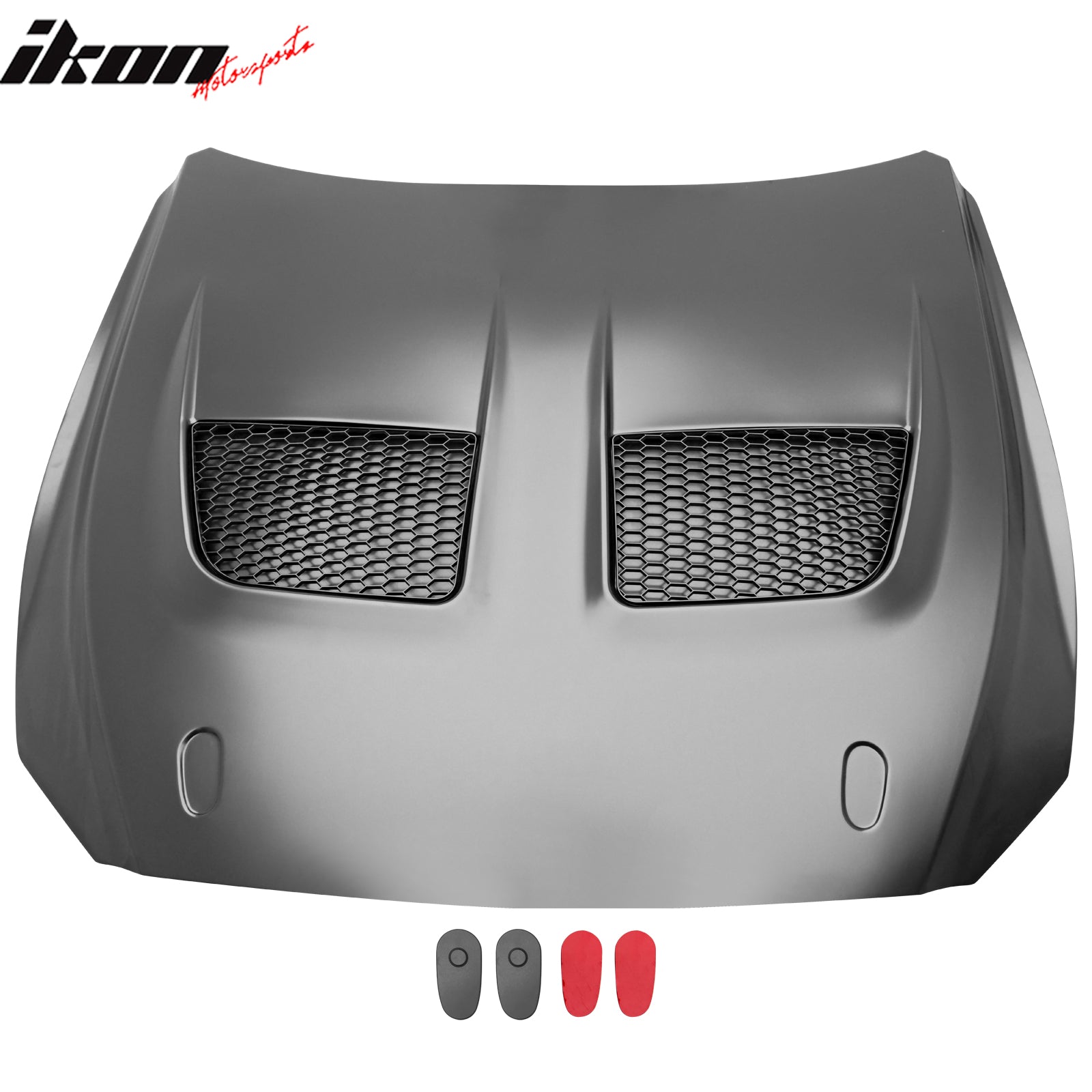 Fits 15-17 Ford Mustang V6/GT/GT350 GTD Style Front Hood Engine Bonnet Aluminum