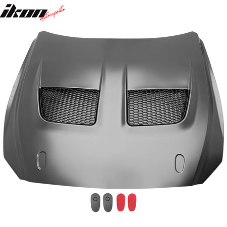 Fits 15-17 Ford Mustang V6/GT/GT350 GTD Style Front Hood Engine Bonnet Aluminum