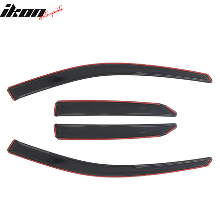 Fits 15-17 Toyota Camry In-Channel Window Visors Vent Rain Sun Guards Deflectors