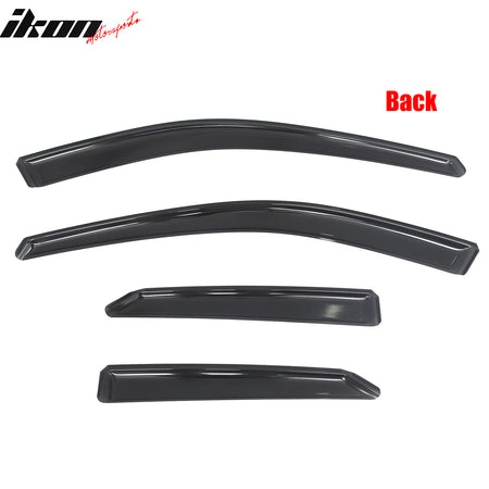 Fits 15-17 Toyota Camry In-Channel Window Visors Vent Rain Sun Guards Deflectors