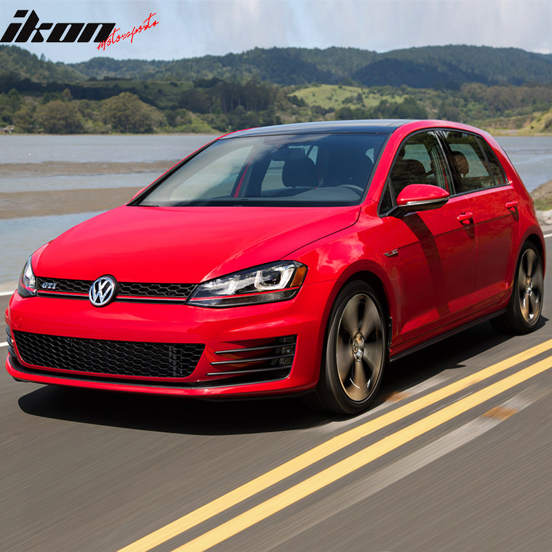 Fits 15-17 Golf 7 MK7 GTI Type Front Bumper Cover + Black Red Chrome Grille