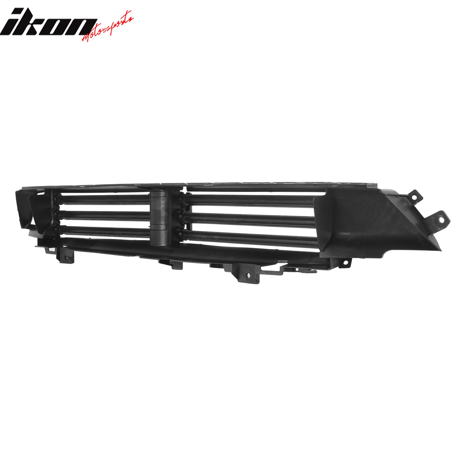 IKON MOTORSPORTS Active Grille Shutter w/ Motor, Compatible with 2015-2017 Chrysler 200 Limited LX, 68253088AA 68302662AA CH1206102 Engine Cooling Radiator Grill Assembly Replacement, Silver/ Black