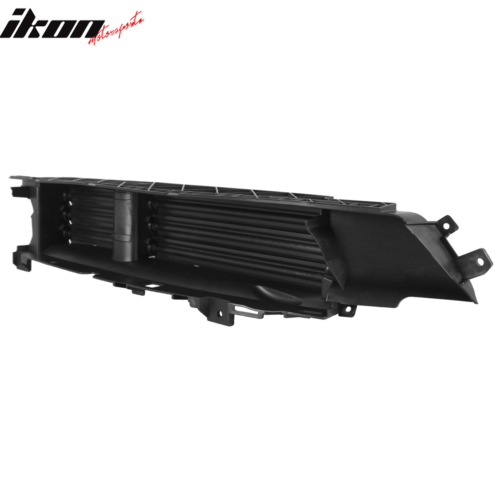 IKON MOTORSPORTS Active Grille Shutter w/ Motor, Compatible with 2015-2017 Chrysler 200 C S, 68302663AA CH1206116 Engine Cooling Radiator Grill Assembly Replacement, Silver/ Black