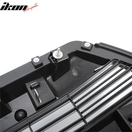 For 15-17 Ford F-150 Lariat King Ranch ABS Bumper Grille Chrome W/ Emblem Recess