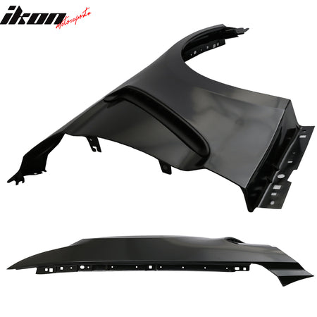 Fits 15-17 Ford Mustang GT350 Style Steel Fender Trim w Inserts