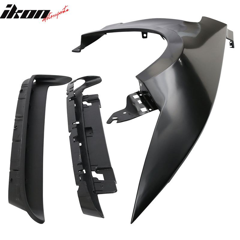 Fits 15-17 Ford Mustang GT350 Style Steel Fender Trim w Inserts