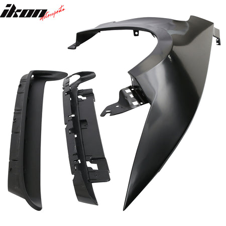 Fits 15-17 Ford Mustang GT350 Style Steel Fender Trim w Inserts