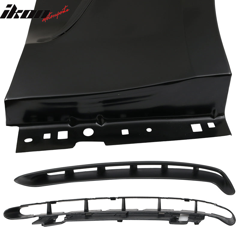 Fits 15-17 Ford Mustang GT350 Style Steel Fender Trim w Inserts